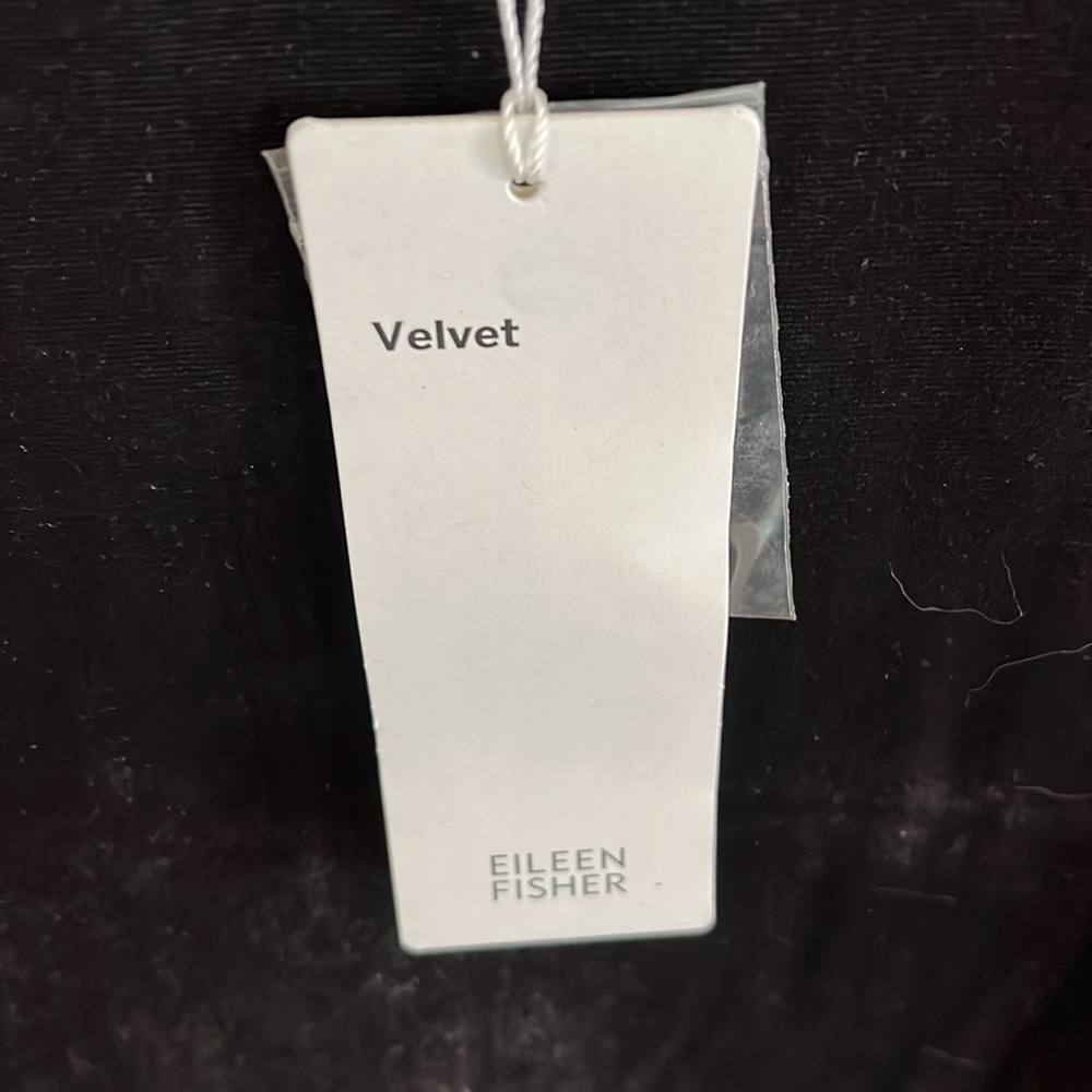 Eileen Fisher velvet long top. Large NWt. - Picture 5 of 6